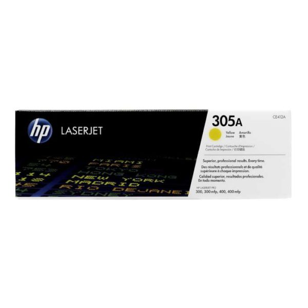 HP LASERJET TONER HP305A Yellow - High-Quality Compatible Toner for Reliable Printing