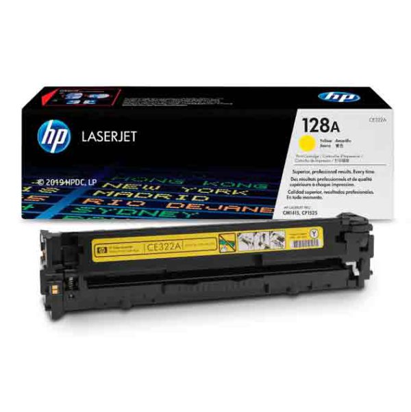 HP 128A Yellow LaserJet Toner Cartridge – Superior Color Printing for Professional Results